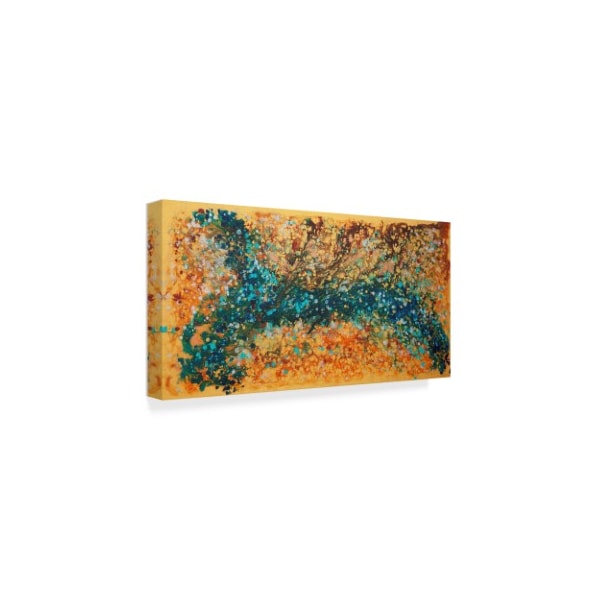 Hilary Winfield 'Liquid Energy Orange' Canvas Art,16x32